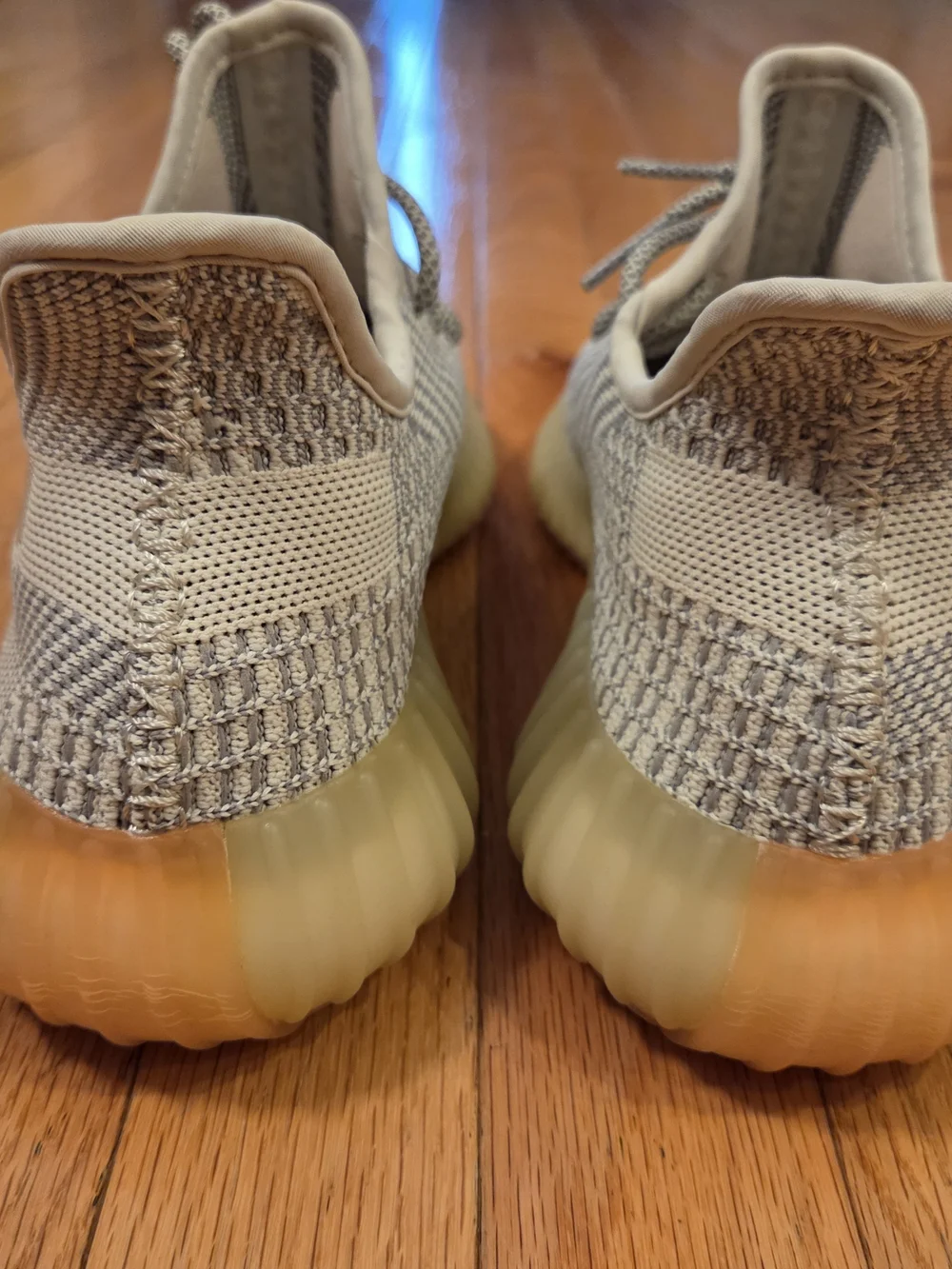 Neutral Knit Women's Sneaker in Light Gray and Tan